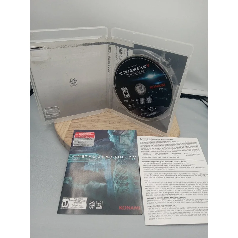 METAL GEAR SOLID V: GROUND ZEROES Playstation 3 PS3 Tested Wear On Case
